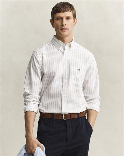 Gant - Oxford Stripe Skjorte - White